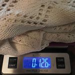 Angel of the North Anthro Cream Pointelle Cardigan Size Small Dolman Sleeve Photo 7