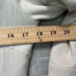 Gretchen Scott Women Ruffle Neck Tunic Top L Light Grey Chic Minimalist Capsule Gray Size M Photo 5