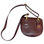 A New Day burgundy faux fur crossbody purse Photo 4