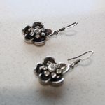 Boutique Silver Flower Earrings Photo 2