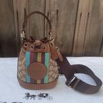 Coach C5639 DEMPSEY DRAWSTRING BUCKET 15 HANDBAG Photo 0