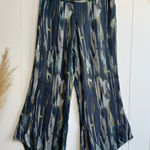 Free People  flare pants wide-leg cropped printed elastic waist boho XS Photo 0