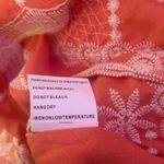 Solitaire  Embroidered BOHO Chic Flare Sleeve Top Orange Size M Floral NEW Photo 8