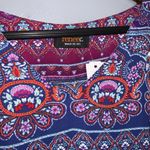 Stitch Fix Renee C. Purple Mediterranean Print V-Neck 3/4 Sleeve Blouse S NWT Photo 2