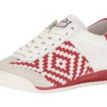 Ash  SCORPIO Red & White Woven Sneakers Photo 1