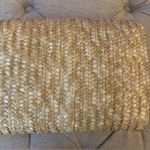 NWOT Woven Straw Clutch Tan Photo 2
