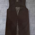 Topshop “Molly” Longline Sleeveless Blazer Vest Black Size 2 (UK 6 / EU 34) Photo 4