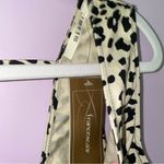 Francesca's NEW Mini Cocktail Dress S Leopard Print Fit & Flare Cut Out V Neck Photo 3