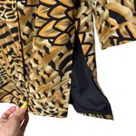 Diane Gilman  Vintage Silk Animal Print Long Blazer size Large Photo 2