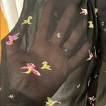 Torrid  Black Chiffon Hummingbird Sleeveless Top Size 00(M) Photo 4