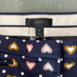 J.Crew  navy shorts with hearts size 4 Photo 1