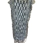 No Brand Fringed Scarf Gray, charcoal. Black 19/66 NIP Photo 0