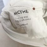 Mother the Mid Rise Dazzler Ankle Jeans, Fairest of Them All White Size 29 Photo 3