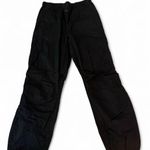 Black parachute / cargo pants. Love & fire. Size XS. Photo 0