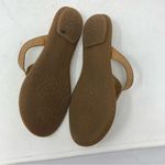 BOC Born Concept Tan Leather Thong T Strap Sandals Size 8 BC2492 Photo 6