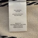 Gabby Skye  Fit & Flare Sweater Dress Black Cream Stripe Small Neutral Minimalist Photo 11