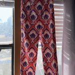 ZARA  Women’s Floral Patterned pleated zip front pants - Pink and Purple size 6 Photo 6