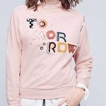 Anthropologie Postmark Tomorrow Pink Sweatshirt Photo 0