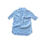 James Perse Linen Tunic Shirt White V-Neck Short Sleeve Classic Women's Size 2 Photo 4