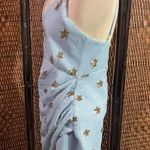 superdown Light Blue Star Sequin Mini Dress Size L Photo 2
