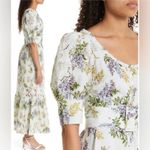 By Timo | Maxi Floral Cottage Dress Small‎ Linen Blend Tan Photo 1