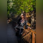 B. Smart Black Satin Dress with Faux Fur Trim Photo 4