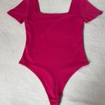 Babaton Aritzia Hot Pink Original Contour Squareneck Bodysuit Photo 0