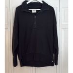 Abercrombie & Fitch  Soft A&F black quarter zip oversized sweater M Photo 7