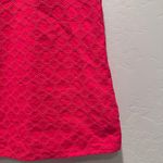 Loft  Dark Pink Eyelet Sleeveless Ruffle Tank Top Blouse Sz XS 100% Cotton Photo 5