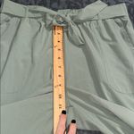 Freely women’s size medium pull on lounge wind pants elastic waist green thin Photo 2