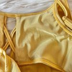 Princess Polly  MinkPink Yellow Golden Cold Shoulder Flounce Bikini Top Sz M Photo 63