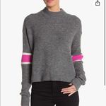 John + Jenn NWT  Varsity Stripe Mock Neck Sweater Photo 1