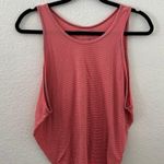 We The Free  People Striped Sedgwick Tank Top Shirt Coral Gray Oversized Size XS Photo 2