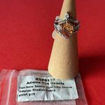 Bomb Party RBP6137 “Admire The Beauty” Topaz CZ on Rhodium Size 6 HALO Ring NWT Photo 4