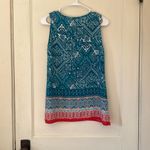 Panhandle  Blue and Red Patterned Tank Top Photo 1