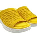 Ryka Nanette Stretch Knit Slide Demi-Wedge Slip-On Sandal Yellow White Size 9.5 Photo 6