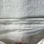 Old Navy  Sz 12 Jeans Mid Rise Boyfriend Skinny Pacific White Stretch Distressed Photo 7