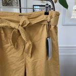 NWT Stitch Star Belted Crop Pants Cuffed Mustard Yellow 3X Photo 1