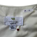 Live in the Moment Live iIn The Moment White Crop Tank Top Women Size Large | 19-12 Photo 3