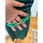 Ralph Lauren  Green & Navy Stripe Nautical Rope Belt Tie Shirt Dress Photo 3