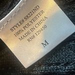 Como vintage  Black Classic Stretchy Pullover Sweater Crew Neck Size Medium Women Photo 9