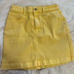 Hollister  Yellow Denim Skirt Photo 0