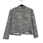 Ann Taylor NWT  Grid Fringe Tweed Open Jacket - Size 12 Photo 4
