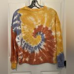 Rebellious One  Women’s Multicolor Tie Dye Swirl Crewneck Sweatshirt Size M Photo 1