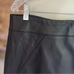 Valerie Stevens Black Genuine 100% Leather Straight Skirt 10 Photo 4