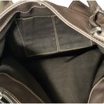 Sundance  Leather Shoulder Bag Taupe Hobo Purse Made in Italy Pockets Boho Photo 5