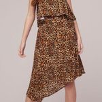 Band of Gypsies Onyx leopard print flowy crop top size S Photo 8