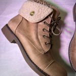 Cliffs by WHITE MOUNTAIN Tan Moto Boots with Cream Cuff Size 6.5 Photo 5