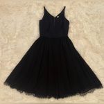 Dress the Population NEW  Alicia Chiffon Plunging Mix Media Dress in black sz S Photo 3