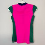 Boden USA Boden Horizon Tilos Short Sleeve 1/4 Zip Rashguard Beach Top Pink Navy Green 4 Photo 4